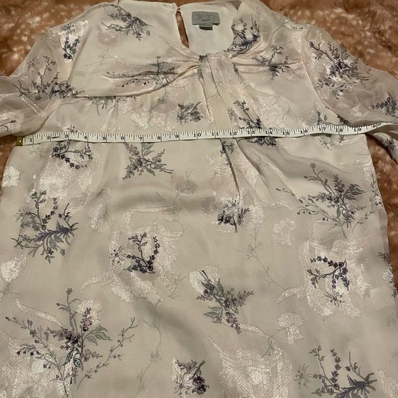 Grey by Jason Wu - Winter Floral Silk Blouse - size 4 - Picture 13 of 15